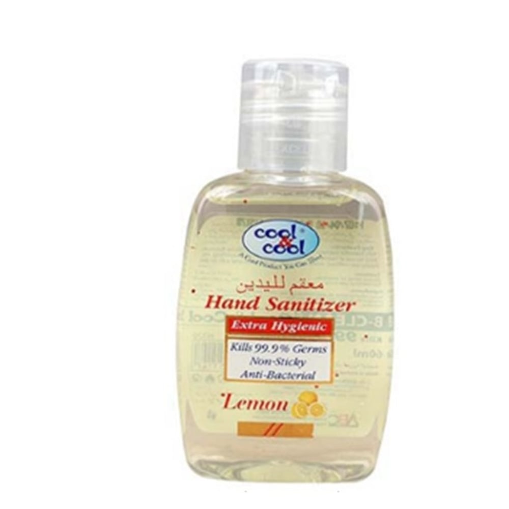 Cool & Cool Hand Sanitizer Lemon 60ml Cool & Cool Hand Sanitizer Lemon 60ml
