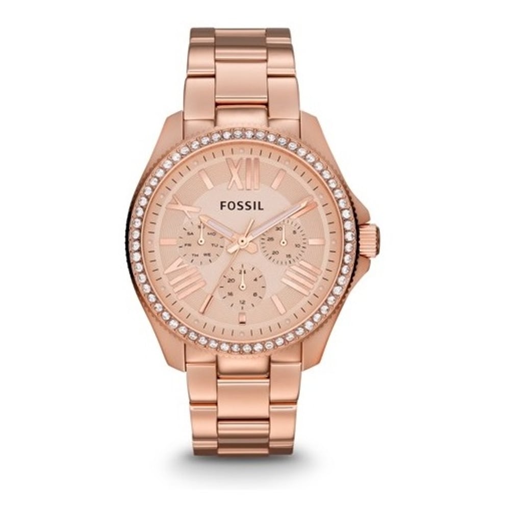 Fossil AM4483 Cecile Multifunction Rose-Tone Stainless Steel Fossil AM4483 Cecile Multifunction Rose-Tone Stainless Steel
