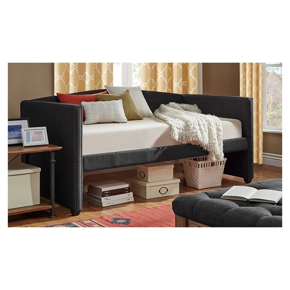 Shelter Arm Daybed and Trundle Day Bed only Dark Grey Shelter Arm Daybed and Trundle Day Bed only Dark Grey