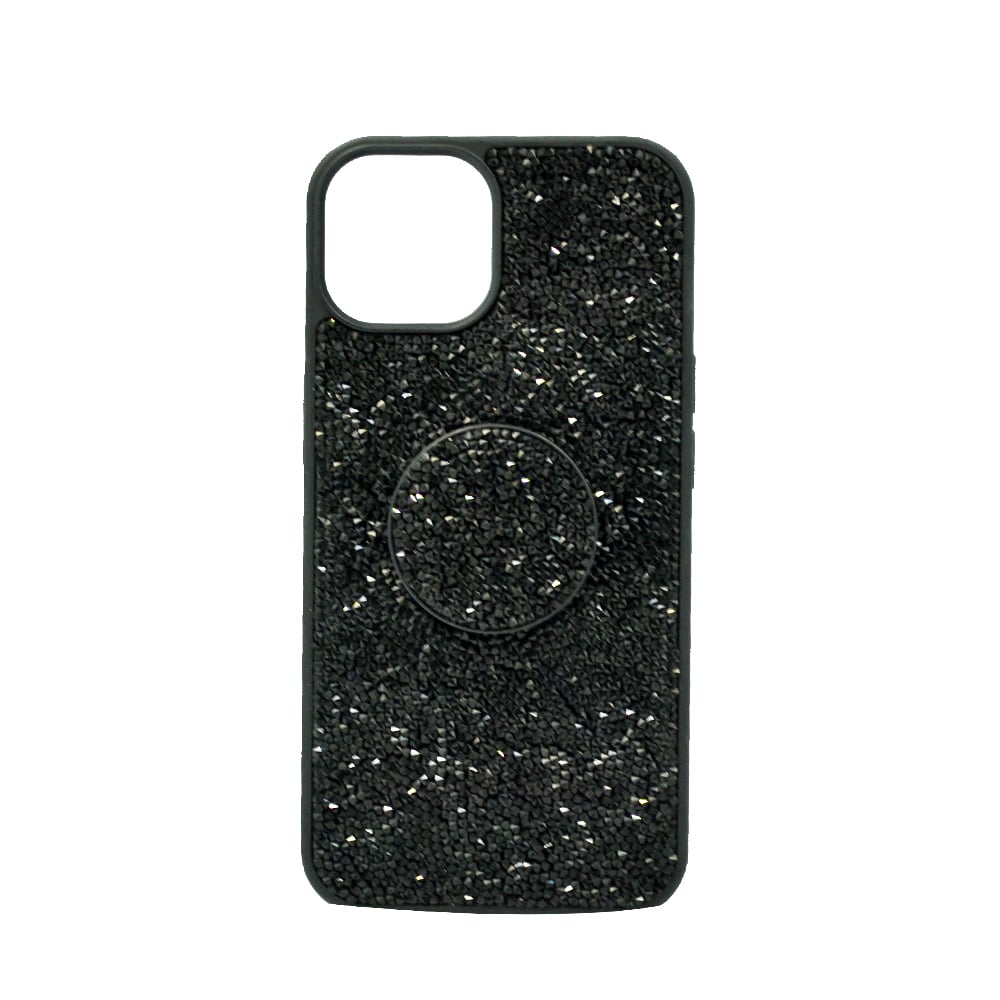 Isafe Bling Pop Up Hard Cover For iPhone 14 Black