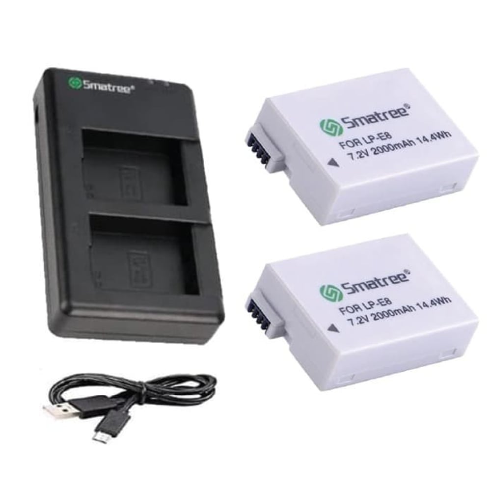 Smatree Lp-8 Power Battery (2-pack) And Charger