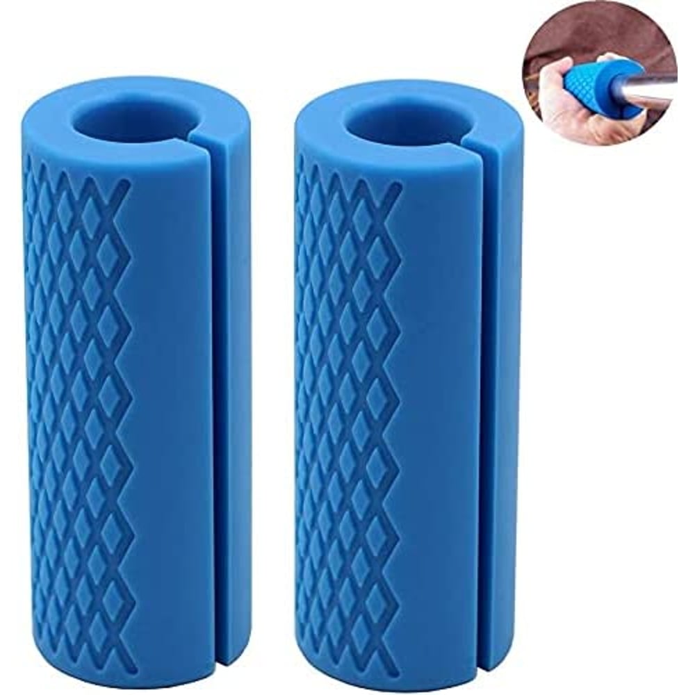 ULTIMAX Barbell Grips-Thick Bar Grips for Weightlifting 1 inch-Dumbbell Handles Stress Relieve Barbell Grip Hand Protector Pull up Tape Arm Blaster Adapter