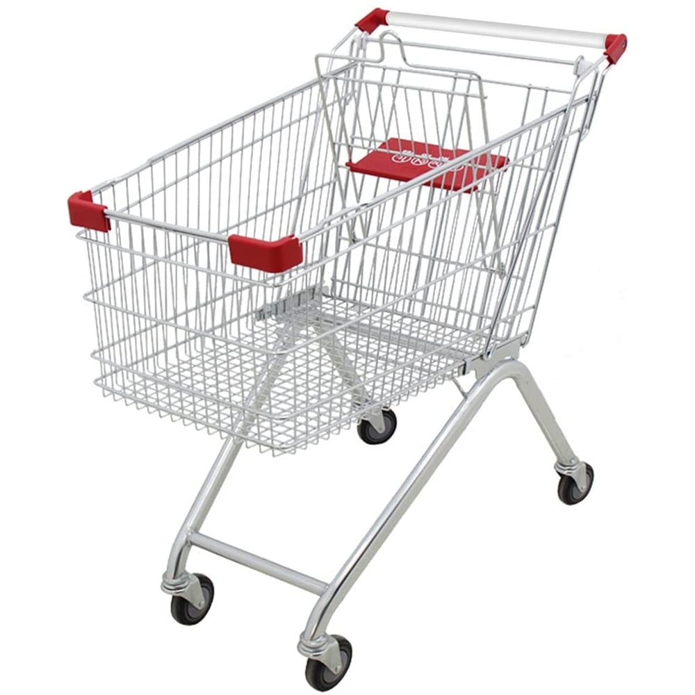 Ecvv Practical Shopping Cart For Groceries, Portable And Space-saving Trolley With Rolling Wheels (white) 180l…