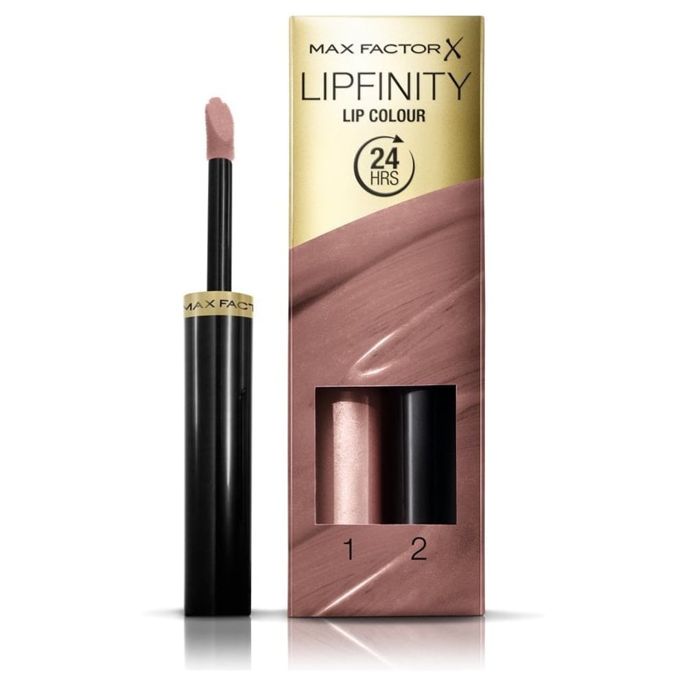 Max Factor Lipfinity Lip Colour Lipstick 2-step Long Lasting 190 Indulgent 2.3ml + 1.9g