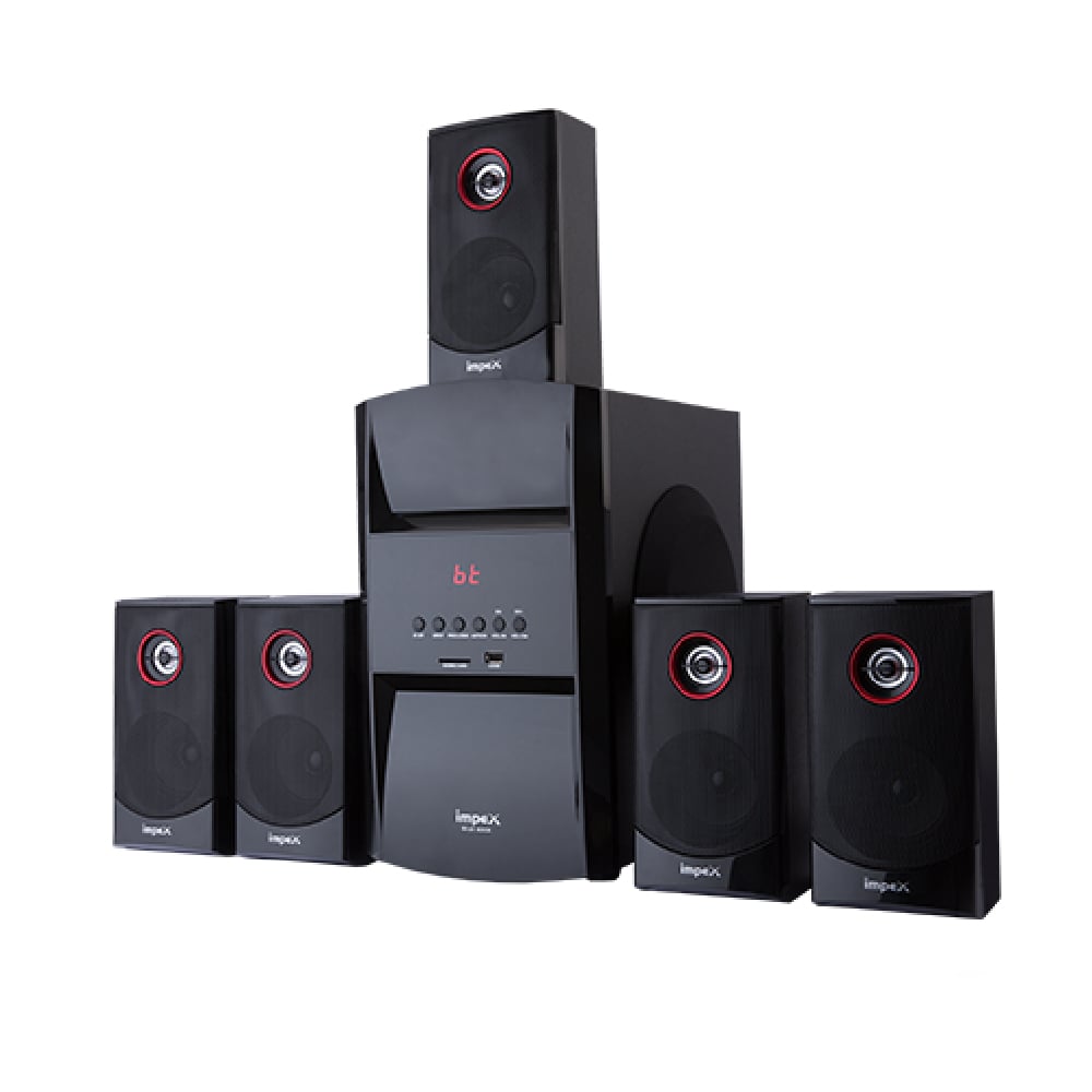 Impex HT 5103 5.1 Channel Home Theater System Black Blue Rock Impex HT 5103 5.1 Channel Home Theater System Black Blue Rock
