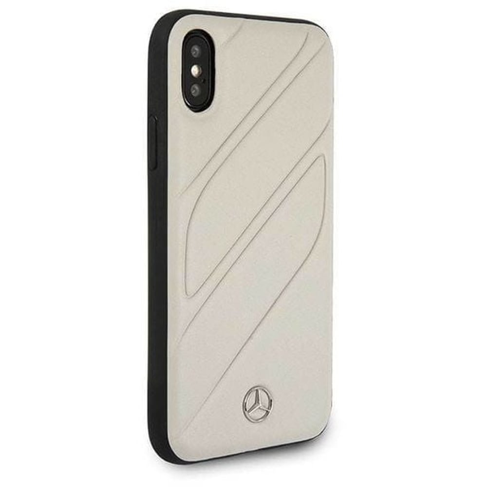 Mercedes Benz Hard Case With Logo For Iphone XS Max Beige