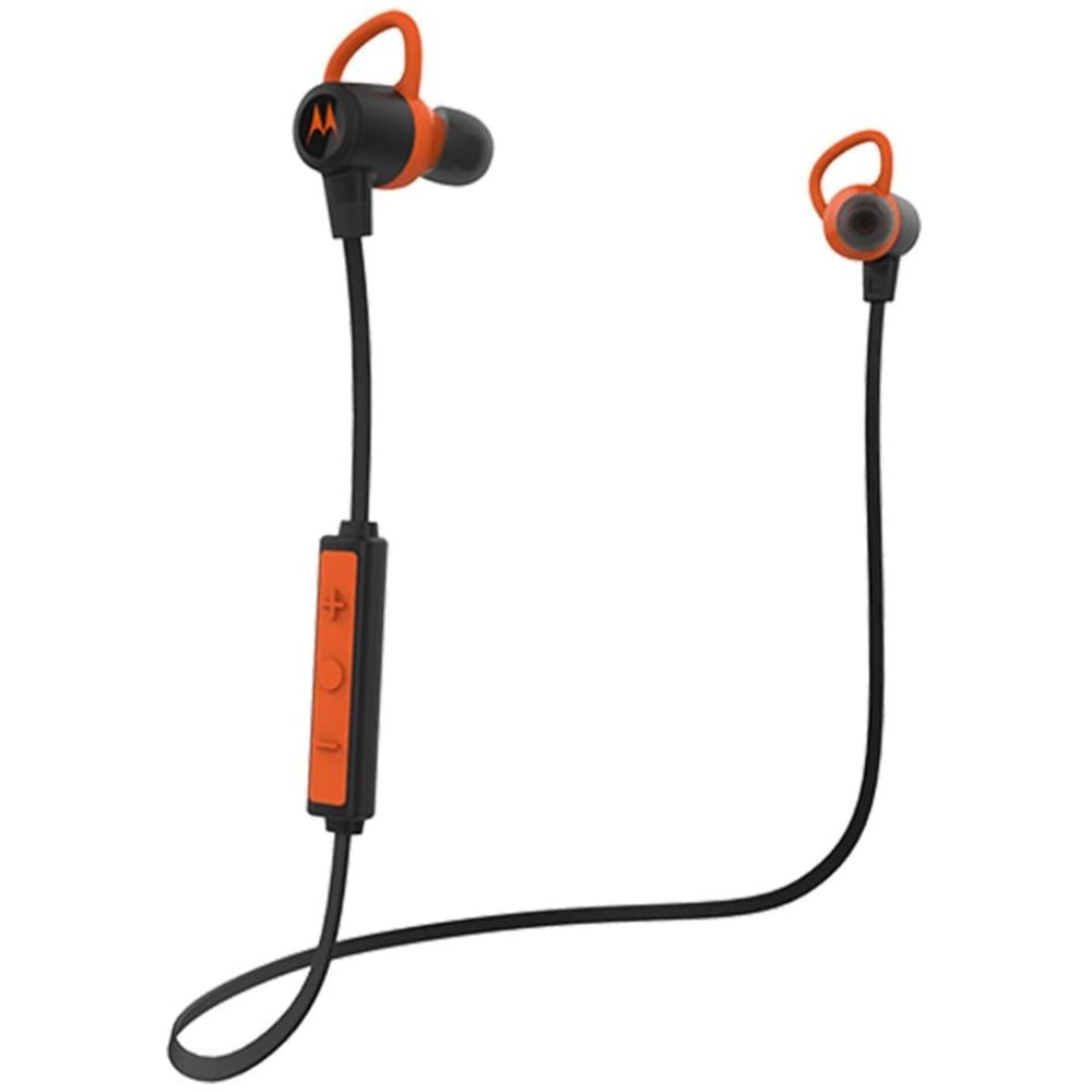 Motorola MVLPA Verve Loop+ Wearable Waterproof Wireless Bluetooth Stereo Earbuds Black