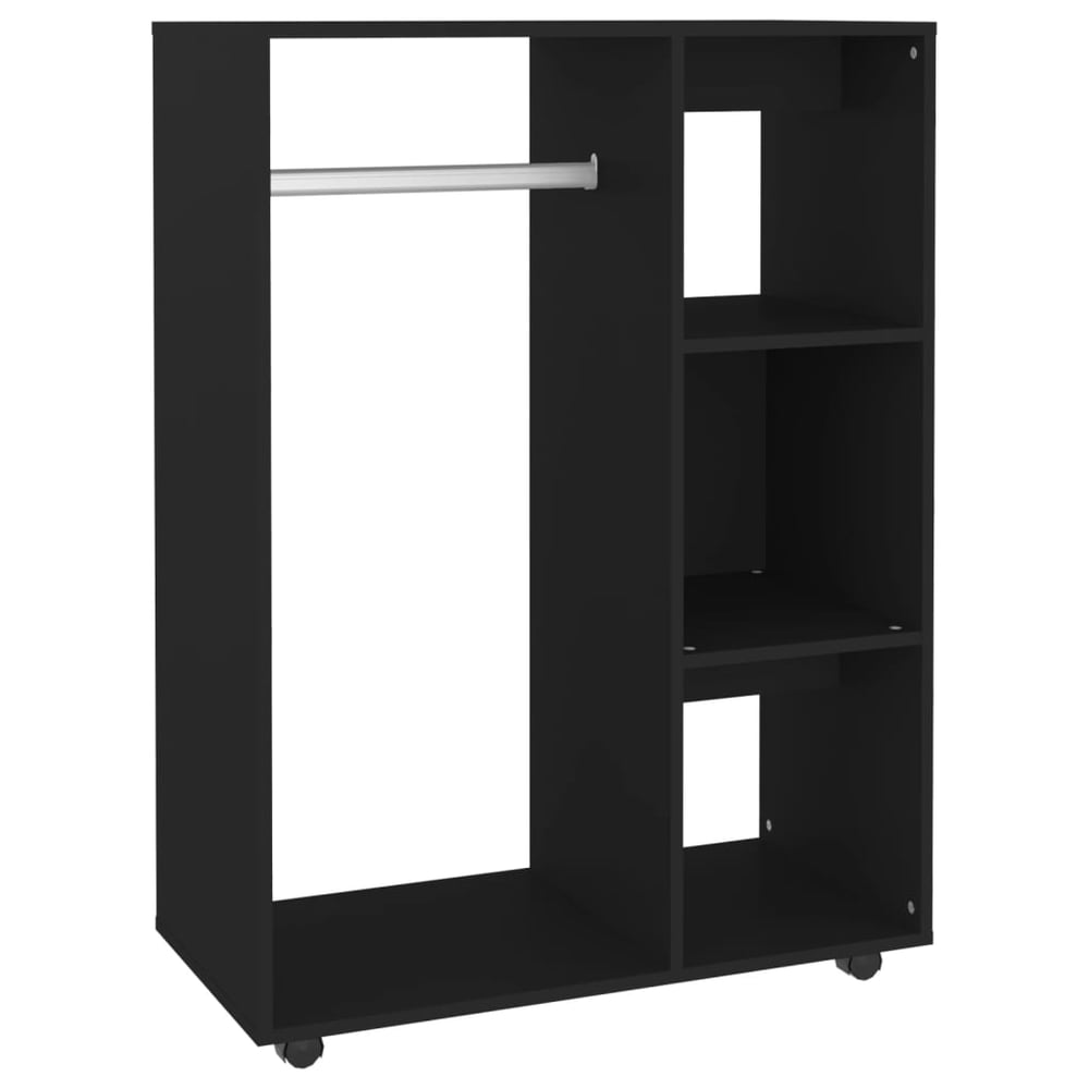Vidaxl Wardrobe Black 80x40x110 Cm Engineered Wood Vidaxl Wardrobe Black 80x40x110 Cm Engineered Wood