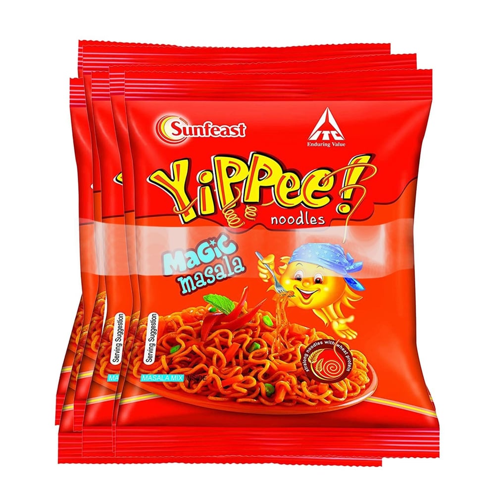 Sunfeast Noodles - Yippee Noodles Magic Masala 32g (Pack of 6) Sunfeast Noodles - Yippee Noodles Magic Masala 32g (Pack of 6)