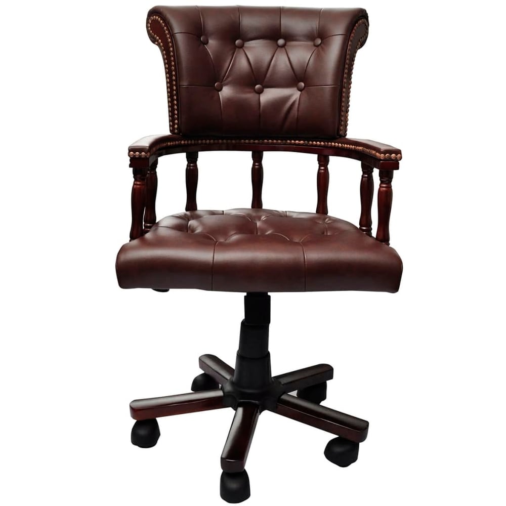 Vidaxl Swivel Office Chair Brown
