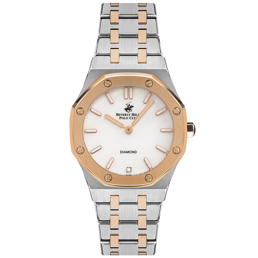 BEVERLY HILLS POLO CLUB Women's Analog White Mop Dial Watch - BP3161X.520 BEVERLY HILLS POLO CLUB Women's Analog White Mop Dial Watch - BP3161X.520