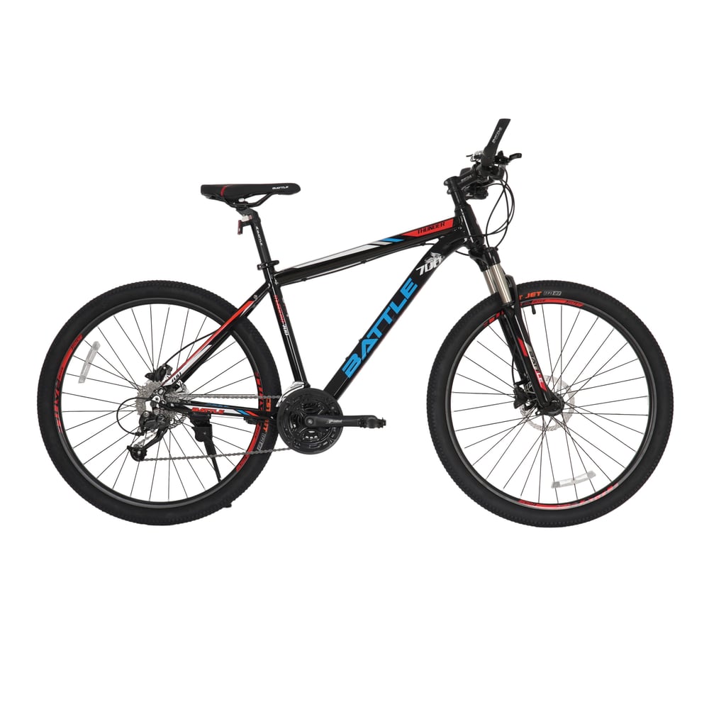 Battle Thunderbolt 700 MTB Bike 27.5 Inch, Glossy Black Battle Thunderbolt 700 MTB Bike 27.5 Inch, Glossy Black