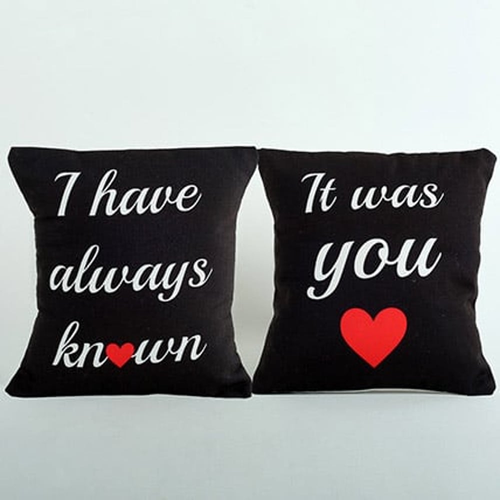 Cushion Print with Couple design