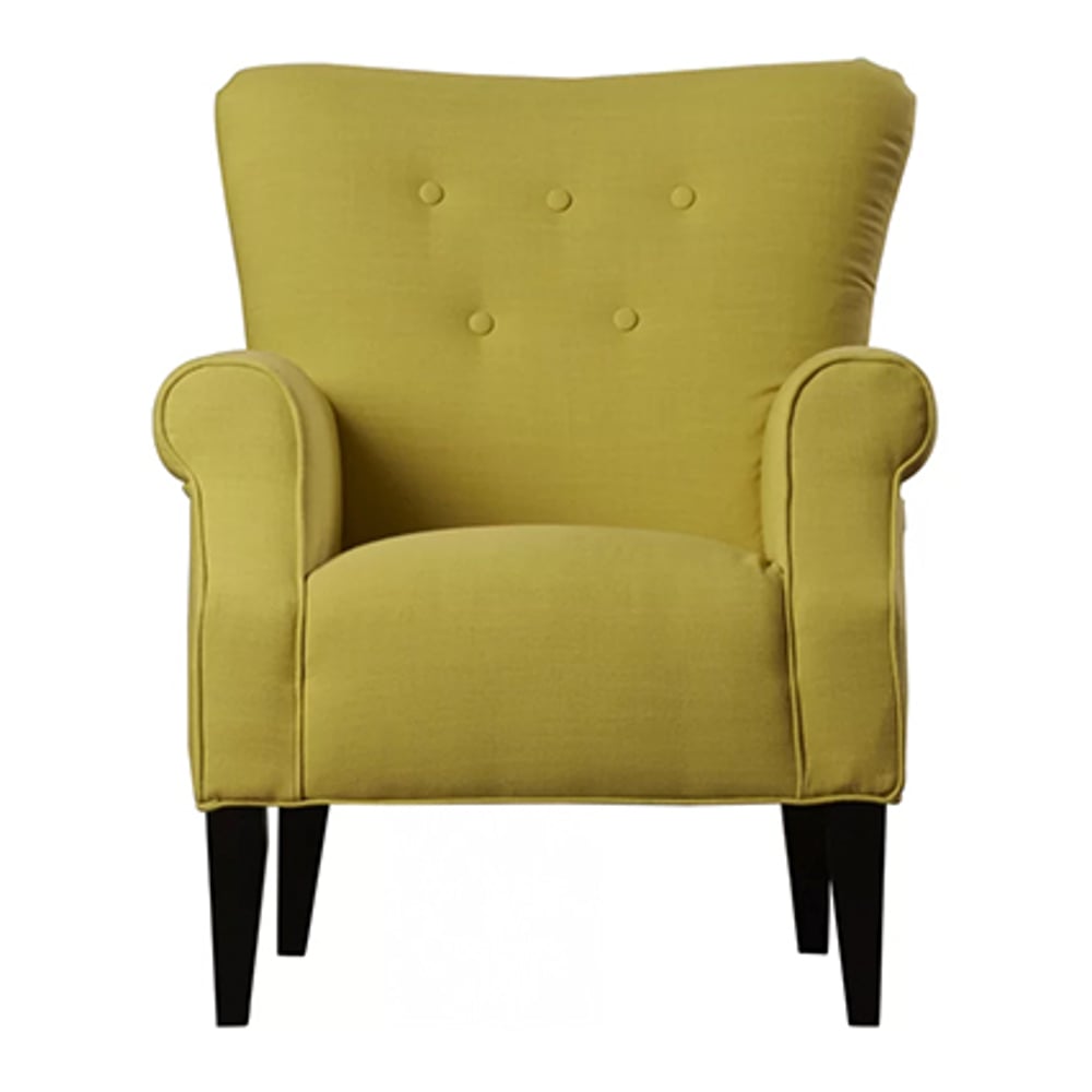 Button Back Armchair Mustard Yellow Button Back Armchair Mustard Yellow