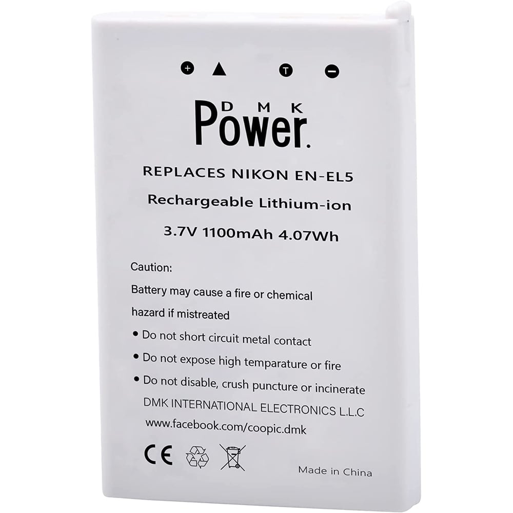 Dmk Power En-el5 (1100mah) Replacement Battery Compatible With Nikon Coolpix 3700 4200 5200 5900 7900 P3 P4 P80 P90 P100 P500 P510 P520 P530 P5000 P5100 P6000 S10 Digital Cameras Dmk Power En-el5 (1100mah) Replacement Battery Compatible With Nikon Coolpix 3700 4200 5200 5900 7900 P3 P4 P80 P90 P100 P500 P510 P520 P530 P5000 P5100 P6000 S10 Digital Cameras