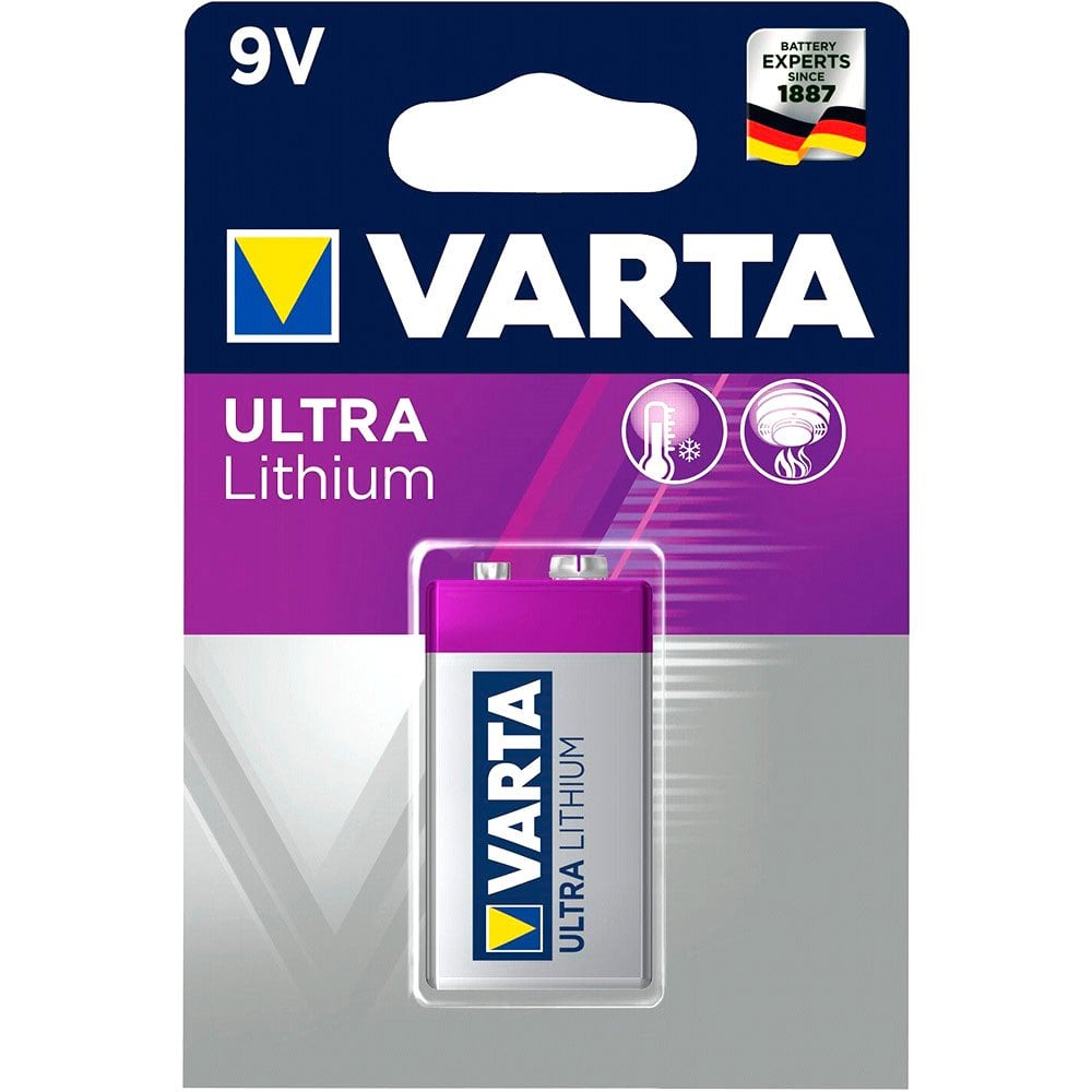 Varta Ultra Lithium 9v-block 6 Lr Batteries Varta Ultra Lithium 9v-block 6 Lr Batteries