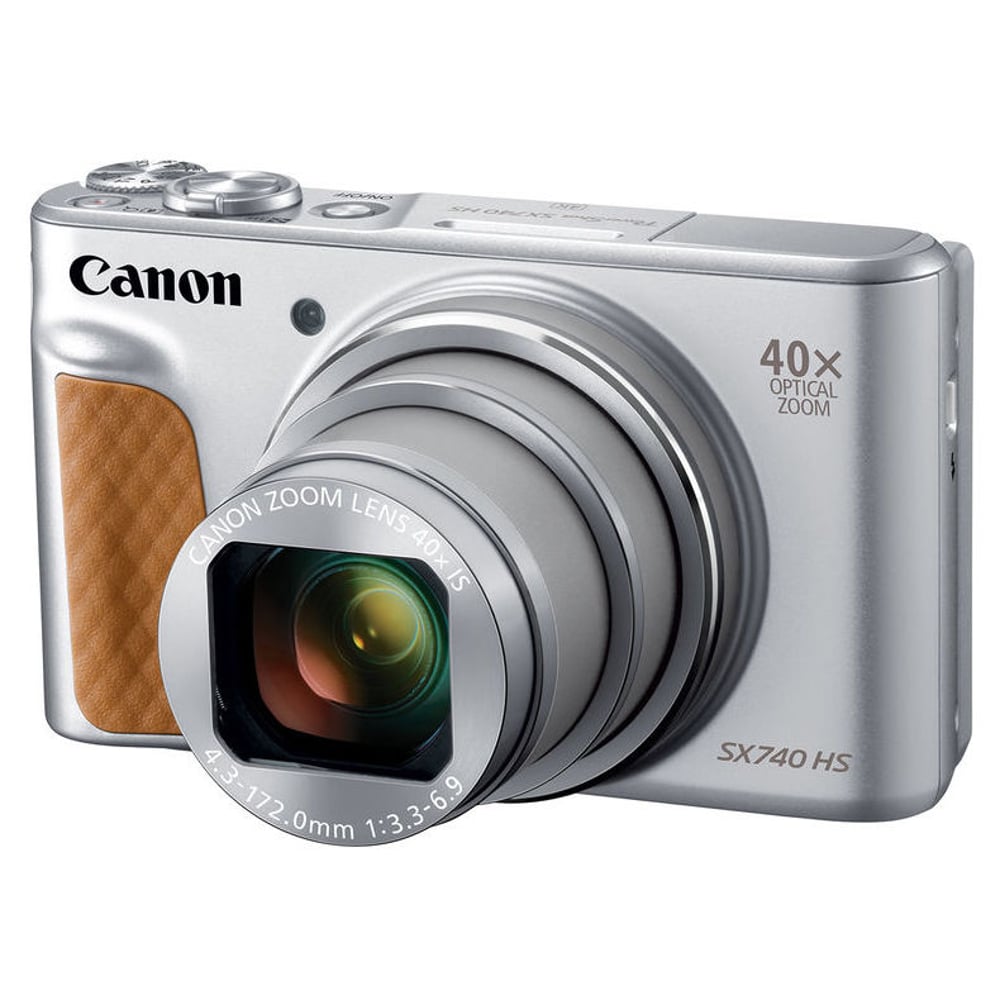 كانون باور شوت SX740 HS كاميرا رقمية فضية