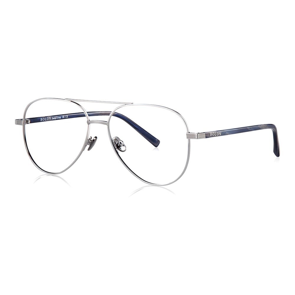 Bolon Aviator Silver Frames Unisex BJ7023-B90-56 Bolon Aviator Silver Frames Unisex BJ7023-B90-56