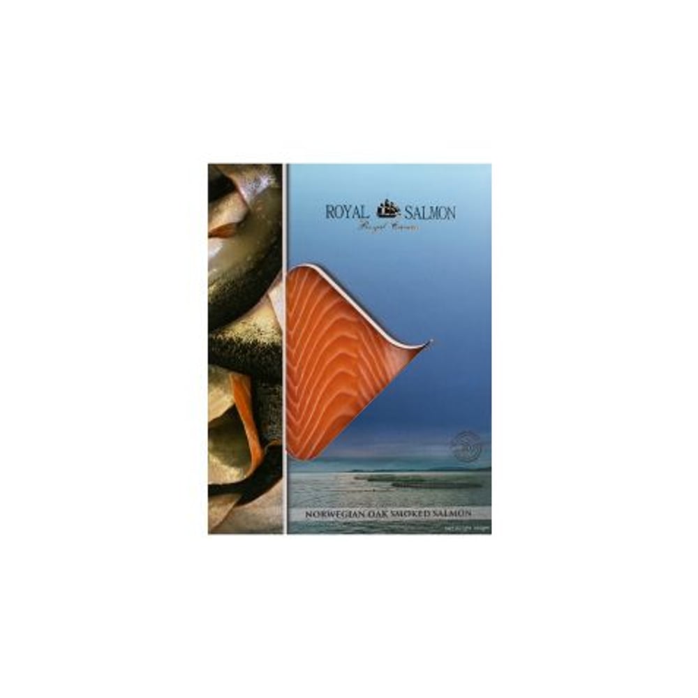 ROYAL CAVIAR OAK WOOD SMOKED NORWEGIAN SALMON - FRESH - 100 GM ROYAL CAVIAR OAK WOOD SMOKED NORWEGIAN SALMON - FRESH - 100 GM
