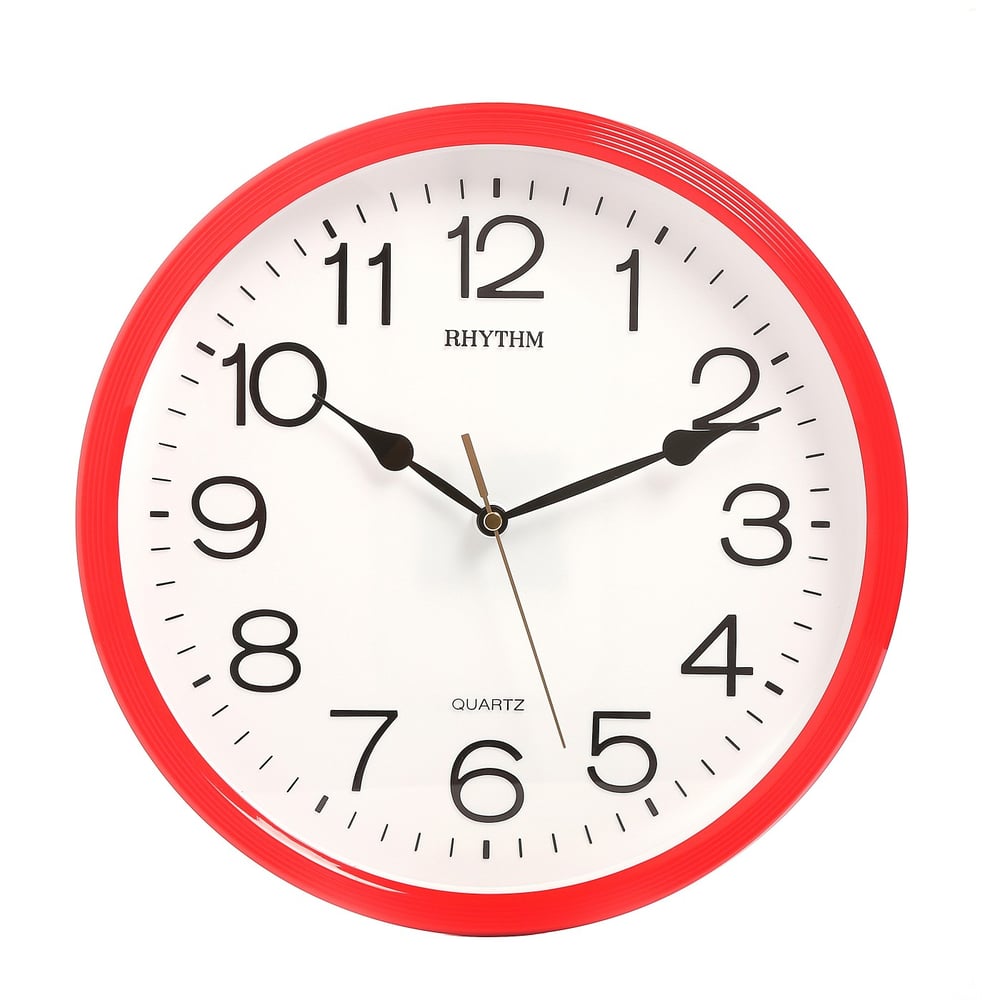 Buy Rhythm Wall Clock CMG734NR01,3D Numerals Online in UAE Sharaf DG