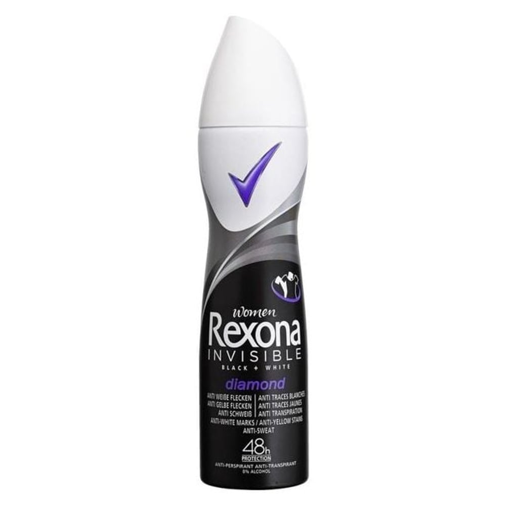 Rexona Invisible Black + White Diamond Deo Spray For Women 200ml