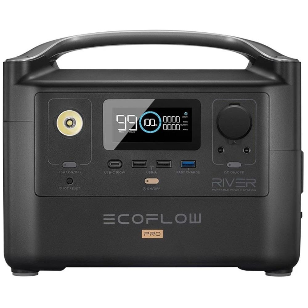Ecoflow RIVER Pro Portable Power Station Black Ecoflow RIVER Pro Portable Power Station Black