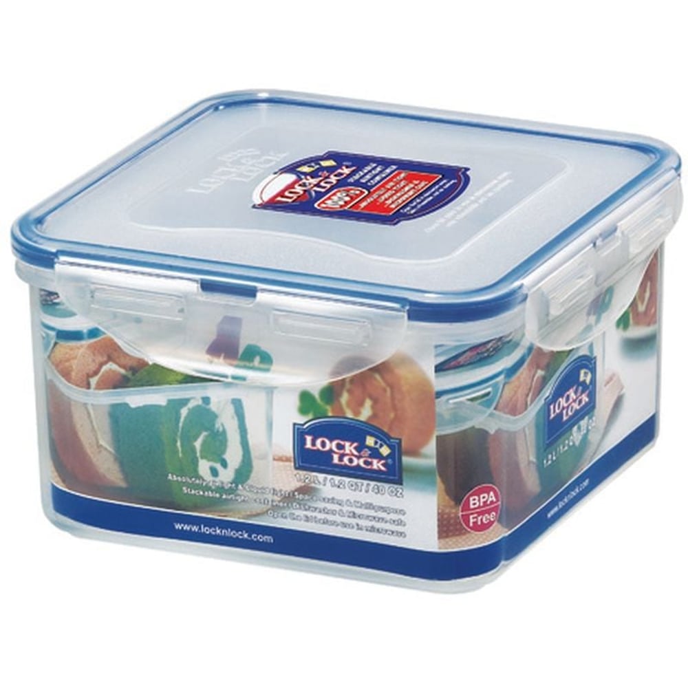 Lock & Lock Food Container Square 1.2 Liter