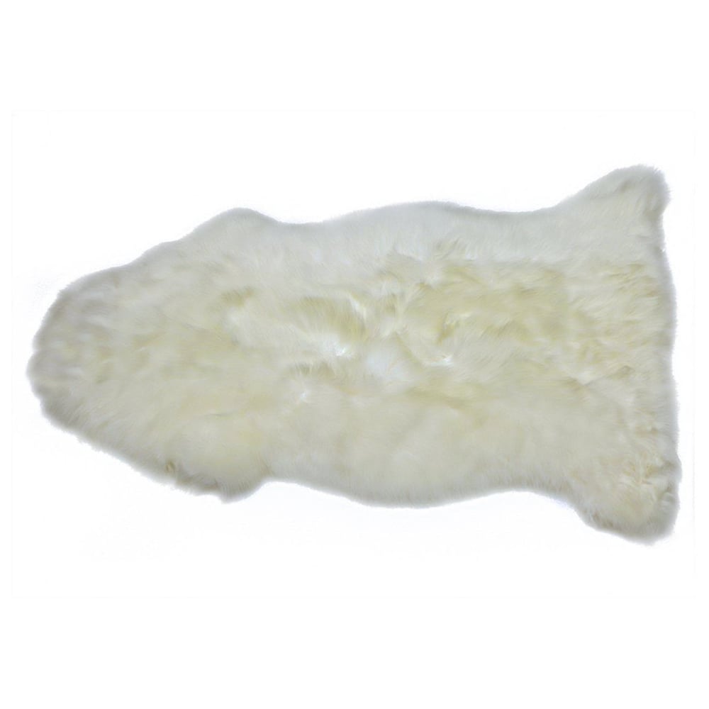 Single Sheep Skin Rug Ivory