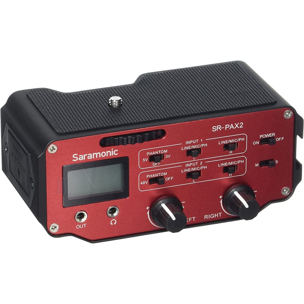 Saramonic Sr-pax2 Audio Mixer Adapter Preamplifier Two Xlr And Two 3.5mm Jack Interface For Dslr & Mirrorless & Blackmagic Design Pocket Cinema Cameras Audio Recording Saramonic Sr-pax2 Audio Mixer Adapter Preamplifier Two Xlr And Two 3.5mm Jack Interface For Dslr & Mirrorless & Blackmagic Design Pocket Cinema Cameras Audio Recording