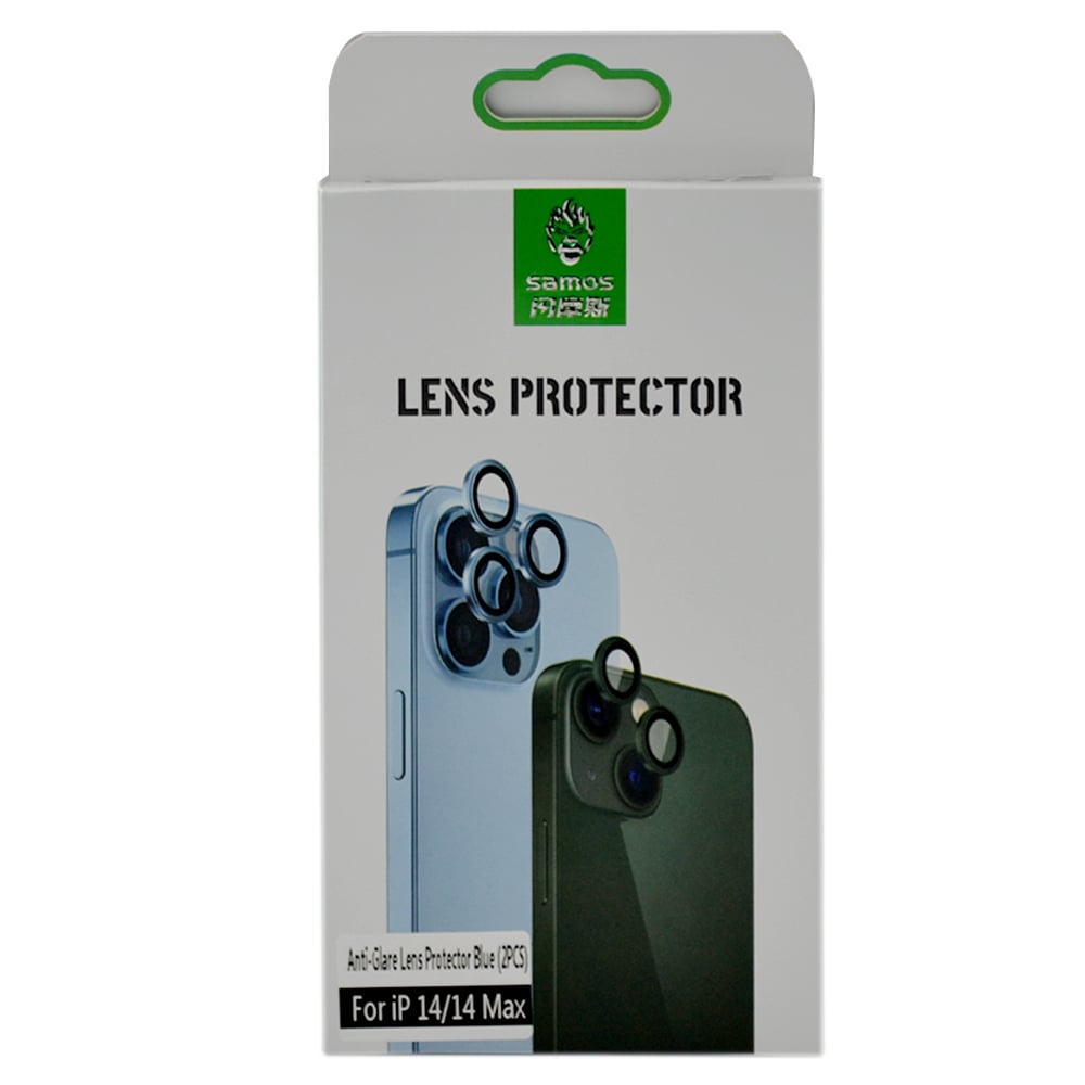 Samos Anti Glare Camera Glass Protector For Iphone 14/14 Plus Blue Samos Anti Glare Camera Glass Protector For Iphone 14/14 Plus Blue