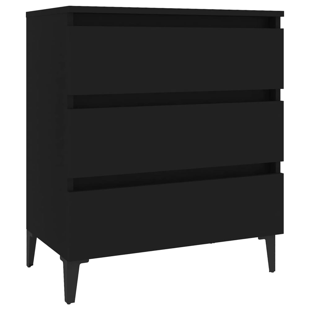 vidaXL Sideboard Black 60x35x69 cm Engineered Wood