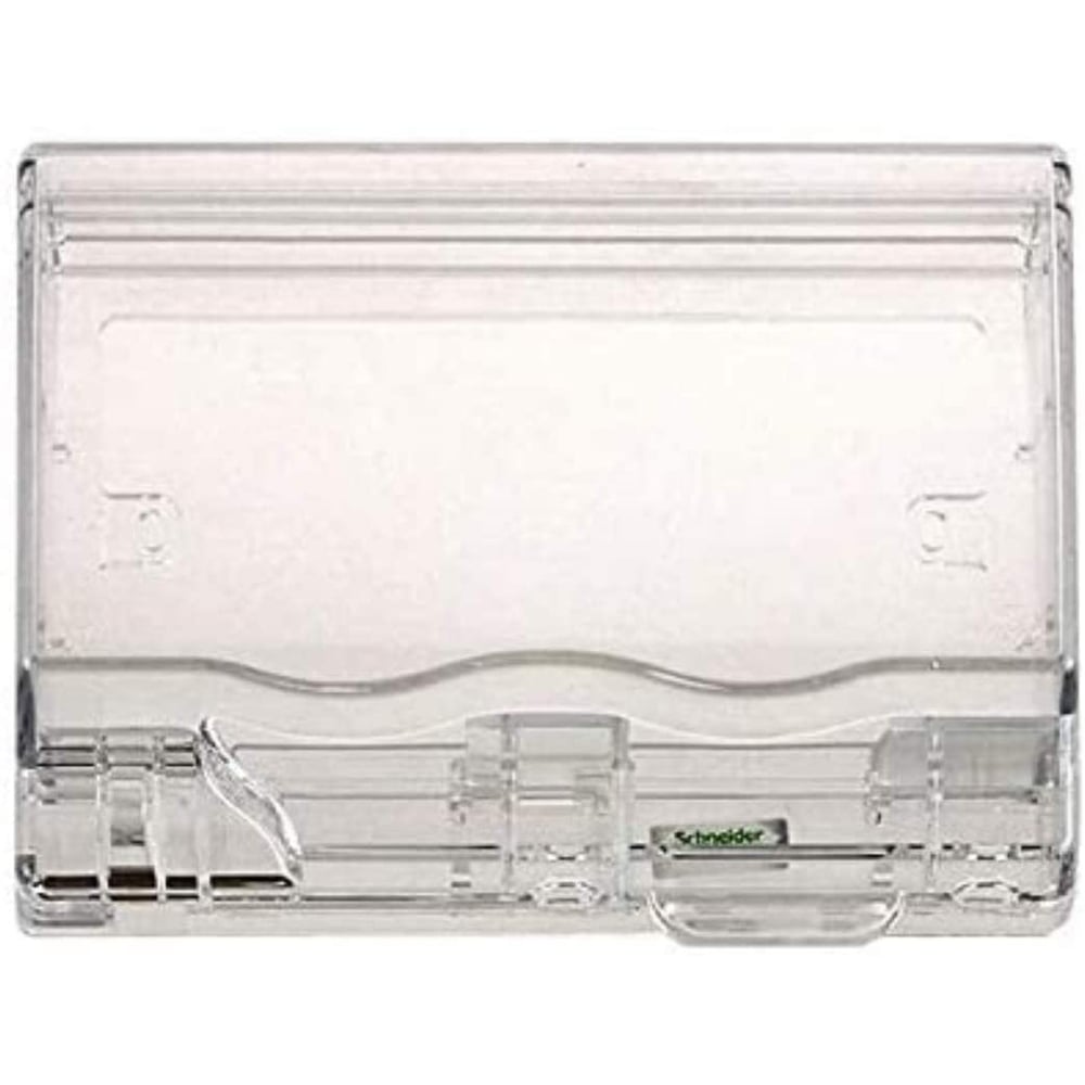 Schneider Weather Proof Double Gang Socket Cover Et223r- Kavacha, In Use Indoor Or Outdoor Outlet Cover, Clear And Lockable Electrical Power Outlet Cover (for Double) Schneider Weather Proof Double Gang Socket Cover Et223r- Kavacha, In Use Indoor Or Outdoor Outlet Cover, Clear And Lockable Electrical Power Outlet Cover (for Double)