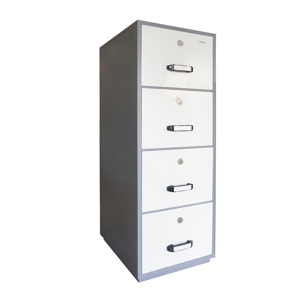 Mahmayi Godrej 4 Drawer Fire Resistant Filing Cabinet with a Self Closing Latch in Each Drawer Without Castor 410kg Mahmayi Godrej 4 Drawer Fire Resistant Filing Cabinet with a Self Closing Latch in Each Drawer Without Castor 410kg