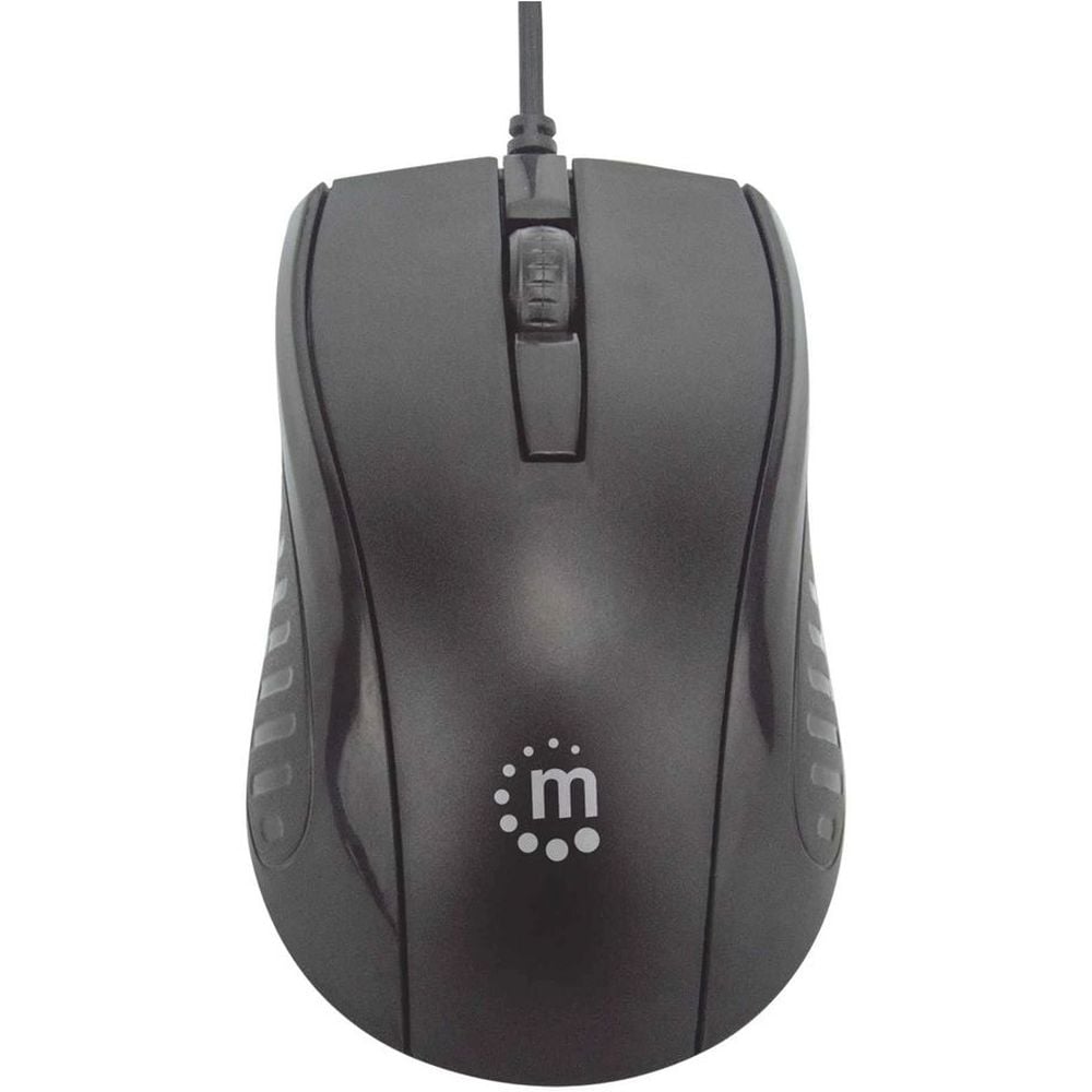 Manhattan Wired Optical Mouse 11.8cm Black Manhattan Wired Optical Mouse 11.8cm Black