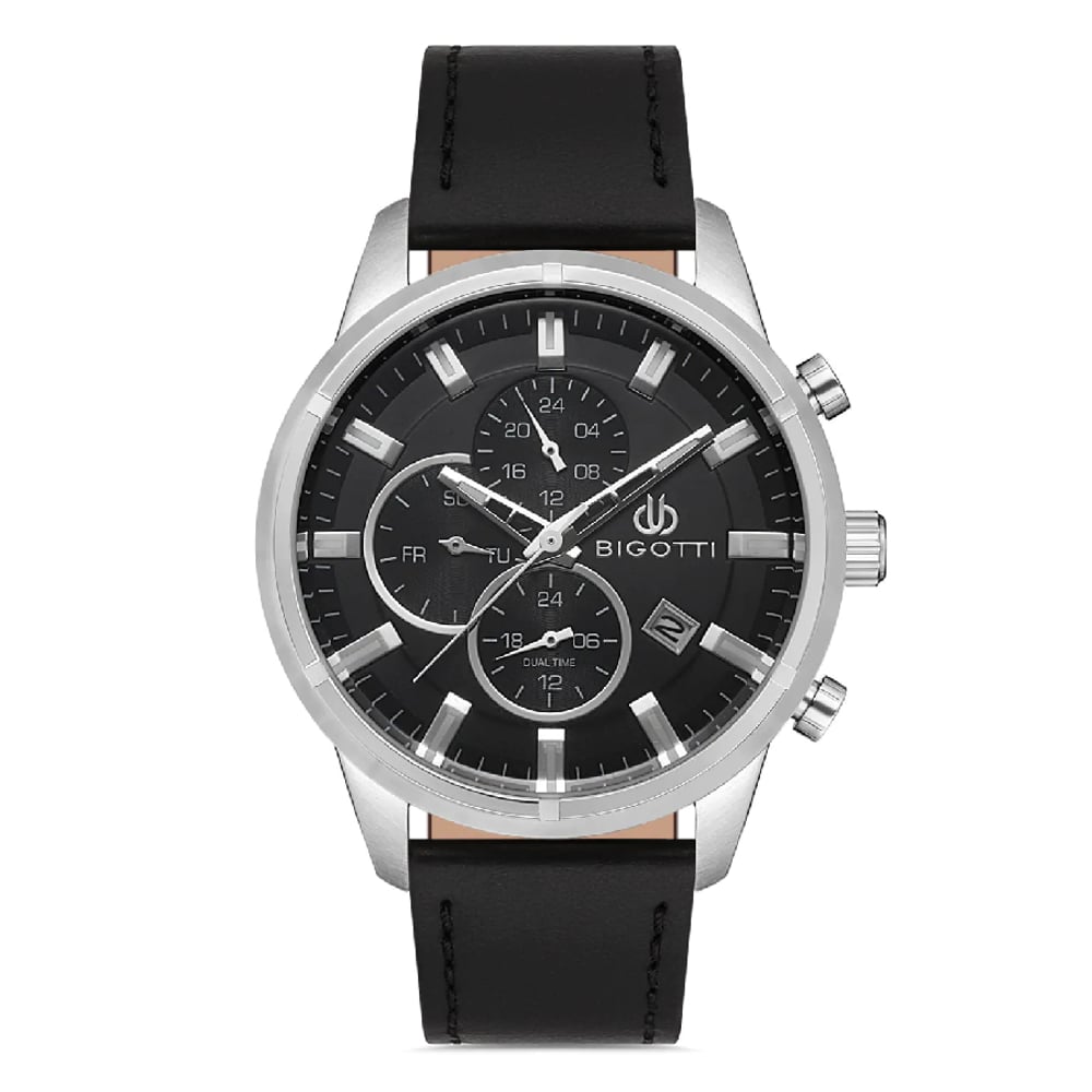 Bigotti Milano Mens Leather Strap Watch - Bg.1.10356-1