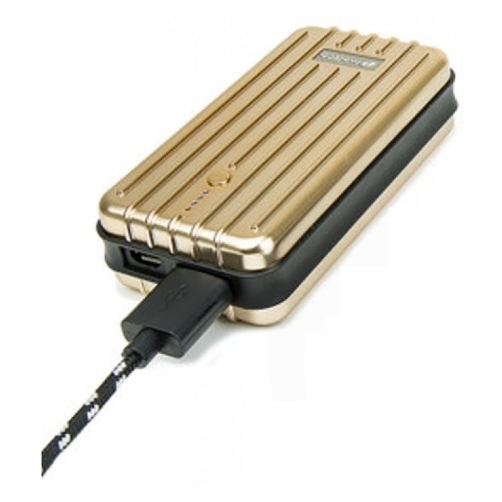 Melkco Gofove T-Slim Aluminium Gold Power Bank 6000mAh - MKGFPBSM60GD