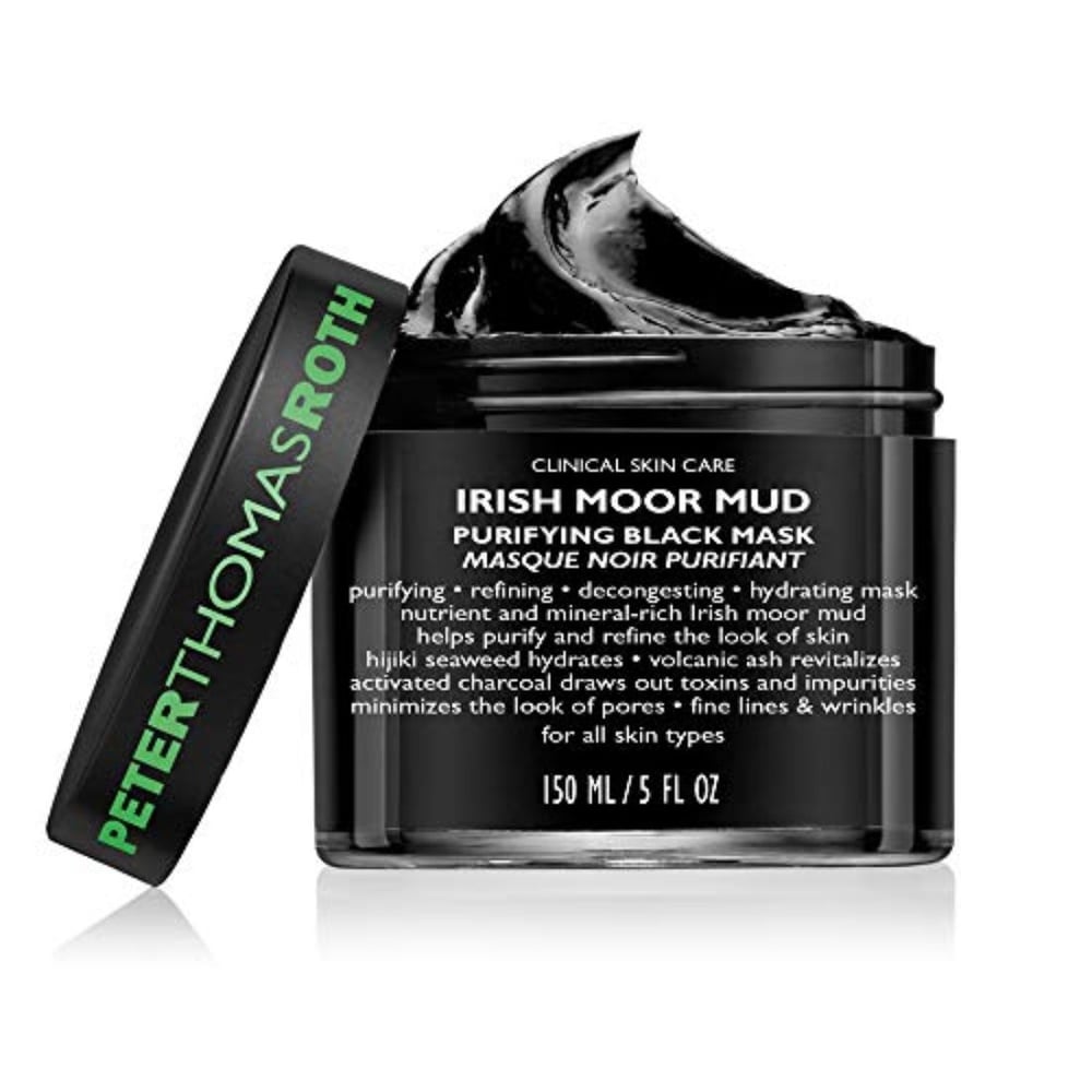 Peter Thomas Roth Irish Moor Mud Purifying Black Mask, Decongesting Facial Mask, Helps Reduce the Look of Pores, Fine Lines and Wrinkles