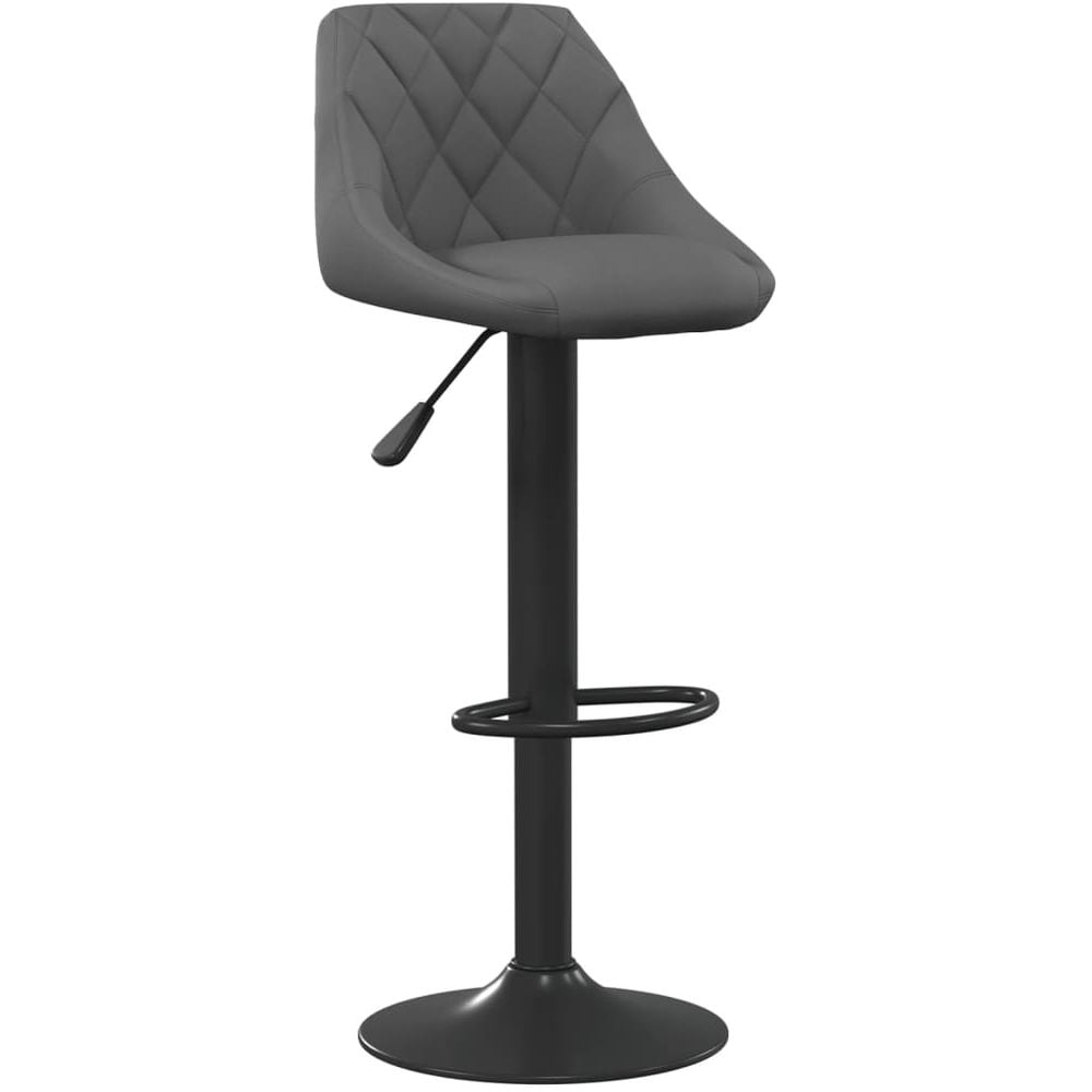 Vidaxl Bar Stool Dark Grey Velvet Vidaxl Bar Stool Dark Grey Velvet