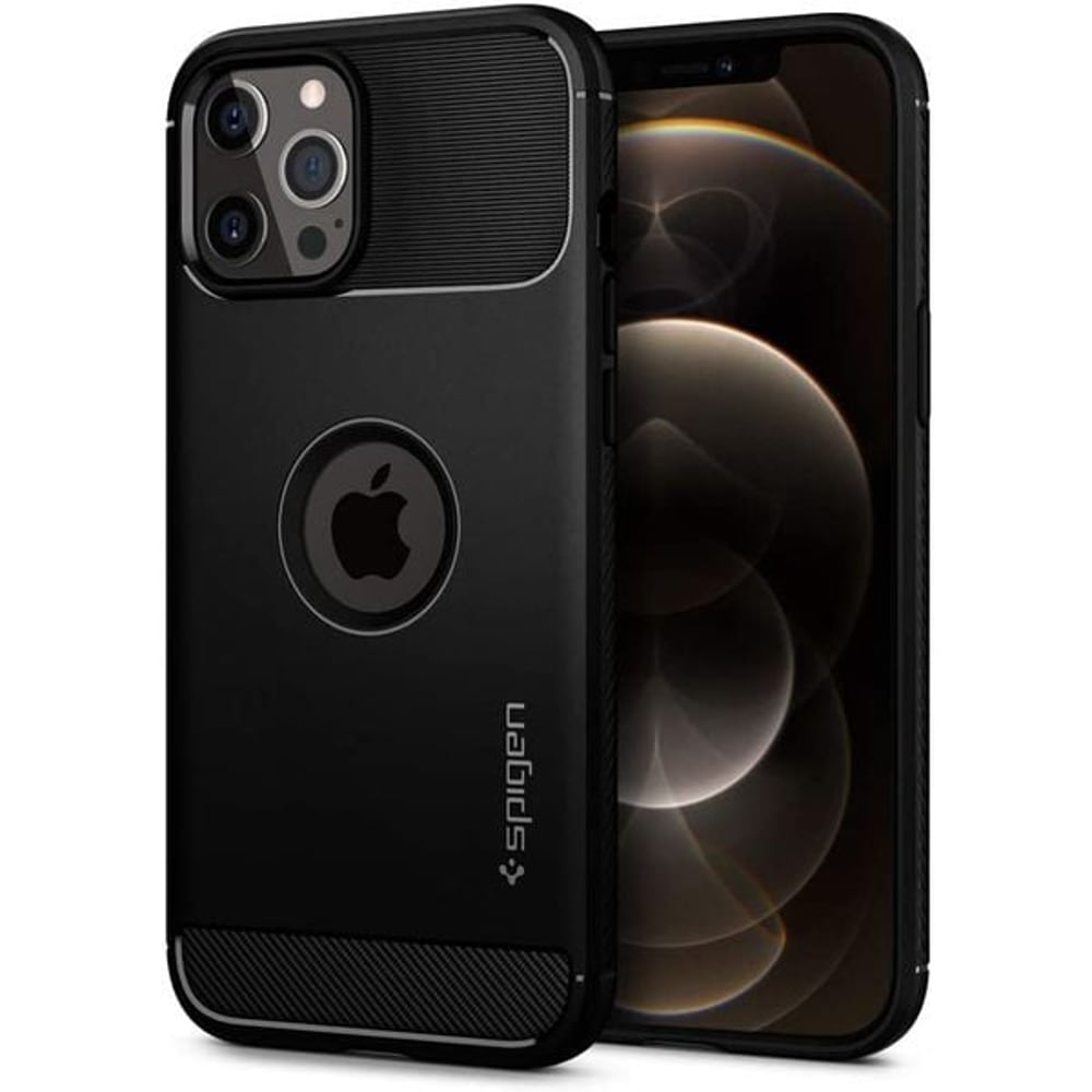 Spigen Rugged Armor Designed For iPhone 12 Case And iPhone 12 Pro Case/Cover 6.1-inch Matte Black