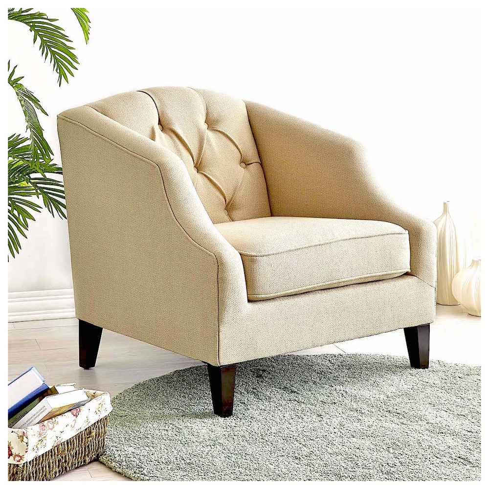 Astel Living Room Accent Chair Oatmeal 