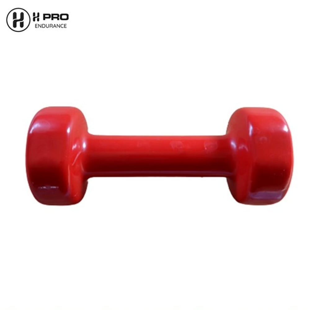 H Pro 2- Pieces Fitness Vinyl Coated Dumbbell Bodybuilding Exercise Equipment HM000GD-16 (4kgx 2)