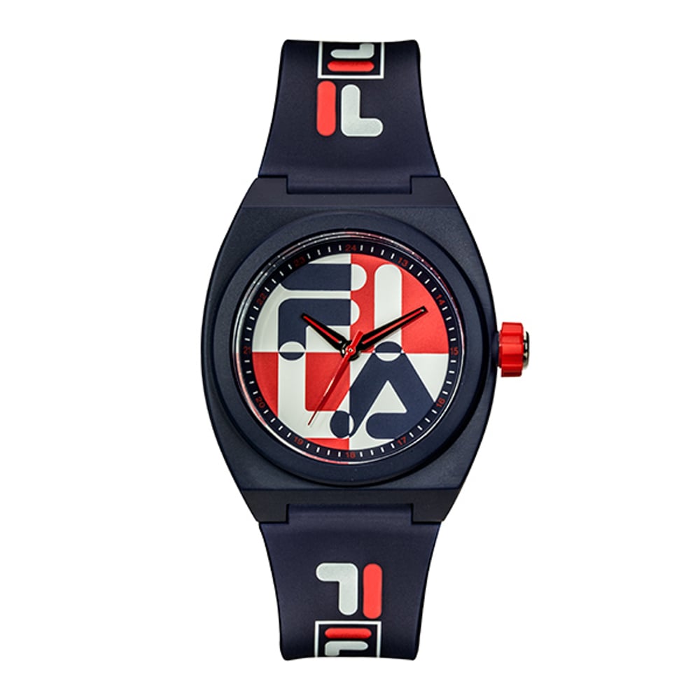 Filastyle Iconic Everywhere Collection Blue Dial Silicone Band Analog Watch Unisex 38-180-003