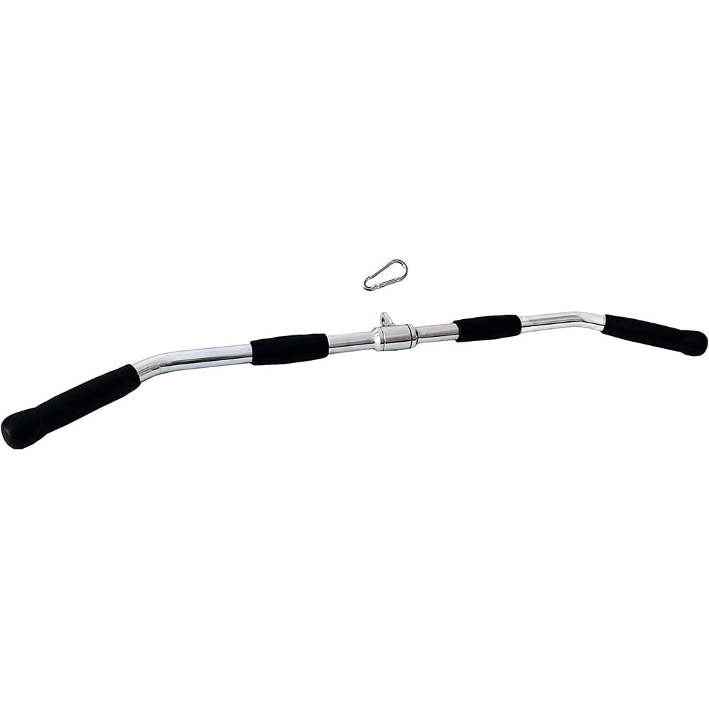 ULTIMAX LAT Pull down Bar, Solid Steel Tricep Press Down Bar with Rubber Handgrips & Revolving Hanger, Multi-Exerciser Cable Attachment Bar-36 inch ULTIMAX LAT Pull down Bar, Solid Steel Tricep Press Down Bar with Rubber Handgrips & Revolving Hanger, Multi-Exerciser Cable Attachment Bar-36 inch
