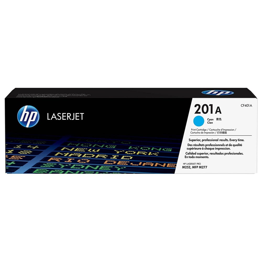 HP 201A CF401A Cyan Original Laserjet Toner Cartridge HP 201A CF401A Cyan Original Laserjet Toner Cartridge