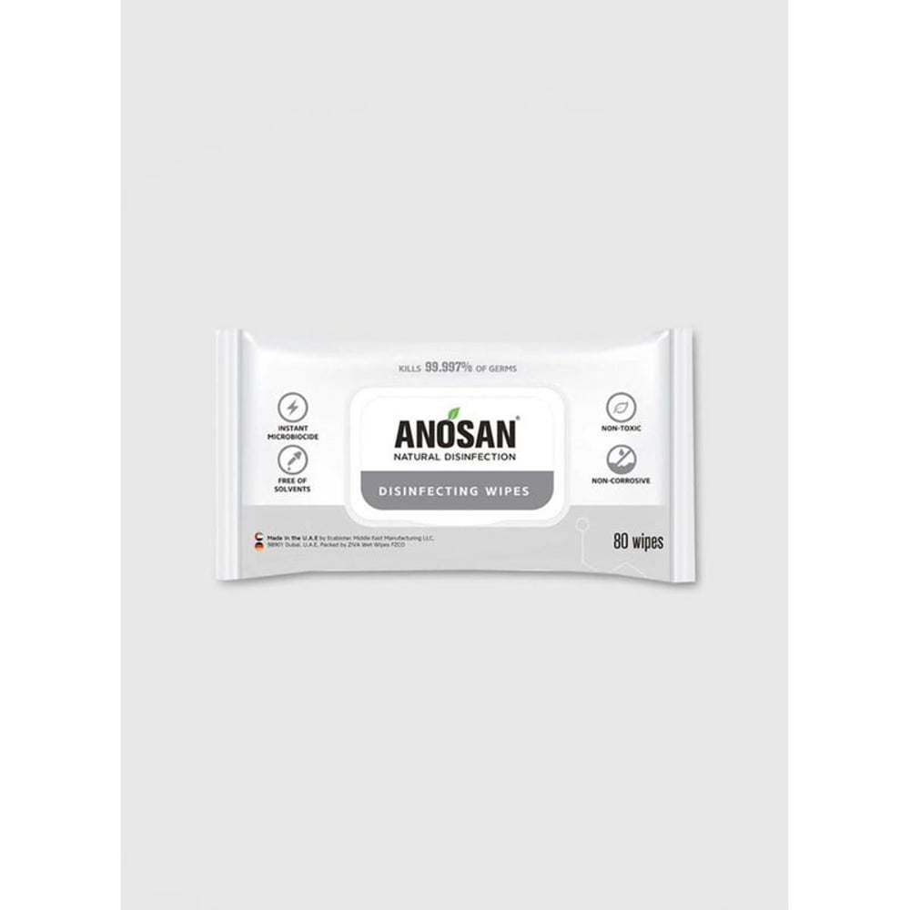 Anosan Natural Disinfection Wipes (Pack of 80pcs)