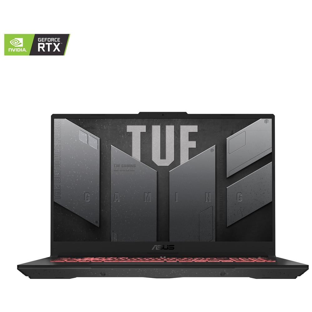 ASUS TUF A17 (2022) Gaming Laptop - AMD Ryzen 7-6800H / 17.3inch FHD / 16GB RAM / 1TB SSD / 8GB NVIDIA GeForce RTX 3070 Graphics / Windows 11 Home / English & Arabic Keyboard / Jaeger Grey / Middle East Version - [FA707RR-HX003W]