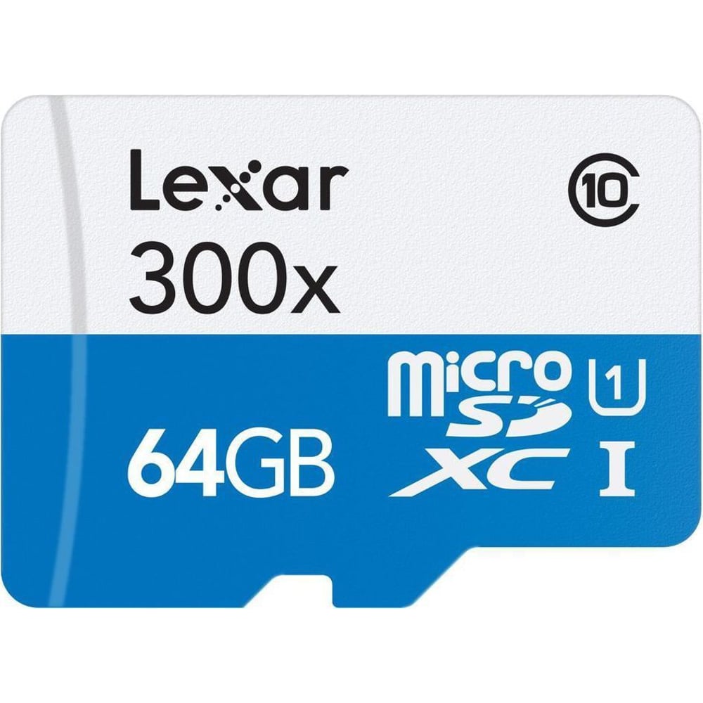 Lexar LSDMI64GBBEU300 Micro SD Card 64GB without Adaptor