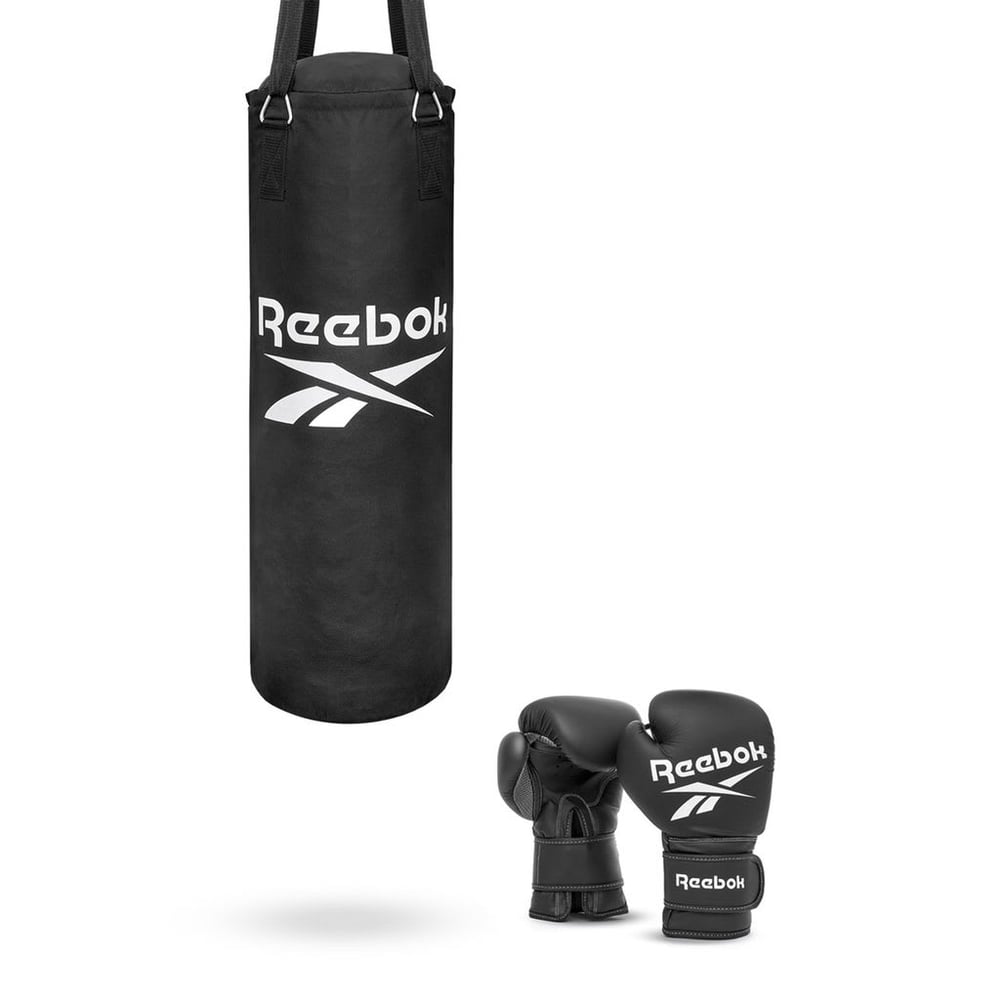 Reebok 3ft Punch bag + Boxing Gloves Set