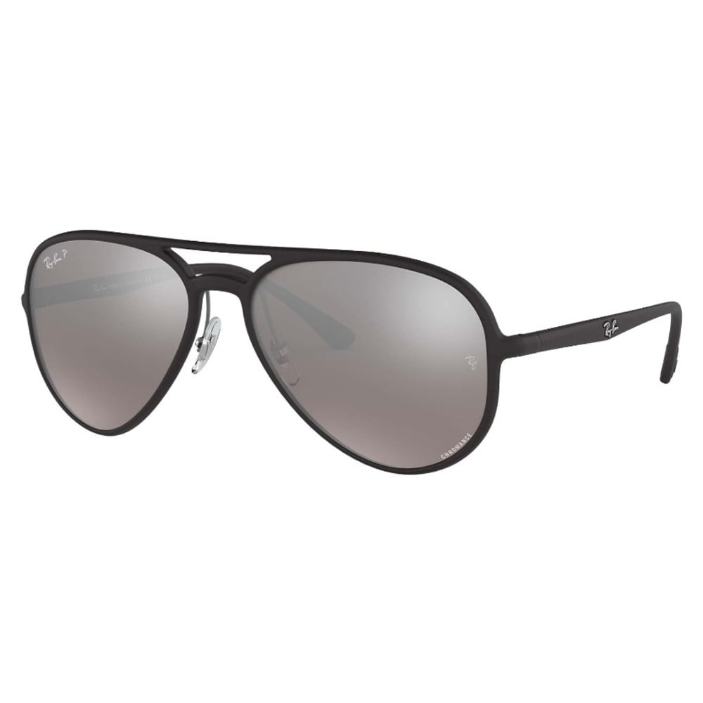 Rayban Aviator Black Plastic Polarized Unisex Sunglasses - RB4320CH-601S5J-58