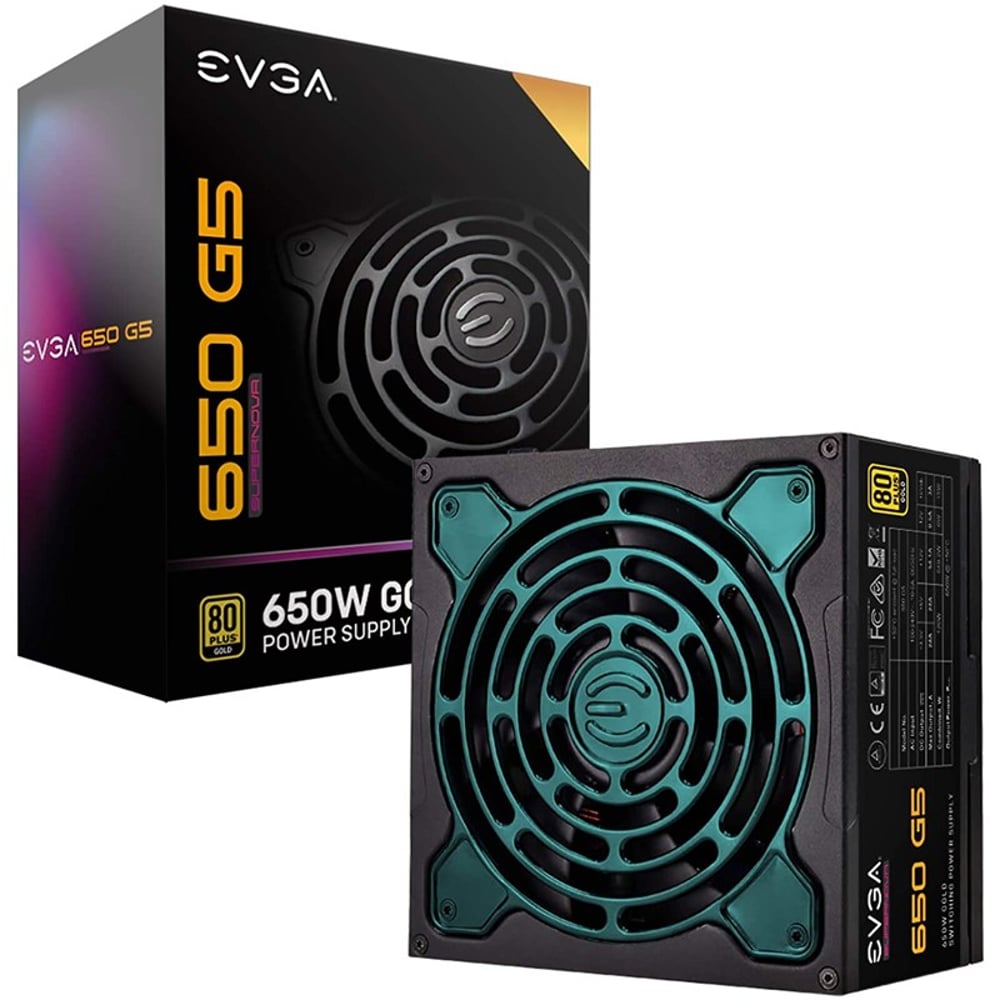 Evga Supernova G5 650 Watt 80 Plus Gold Full Modular Gaming Power Supply - 220-g5-0650-x3